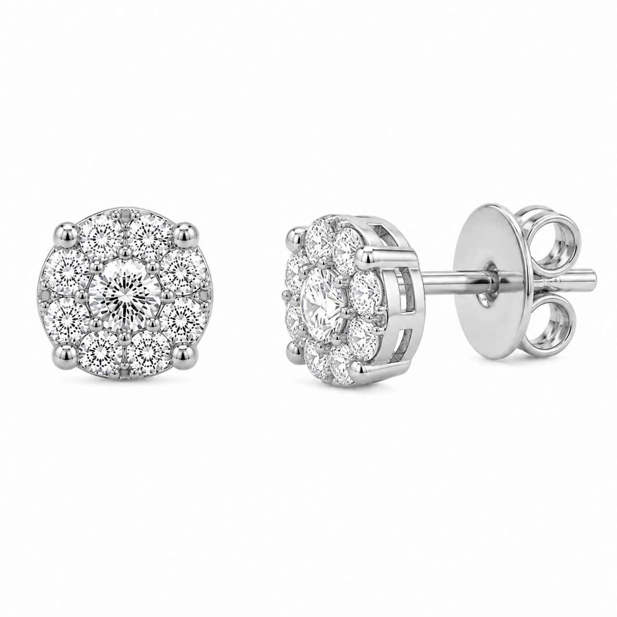 Magic Earrings White Gold