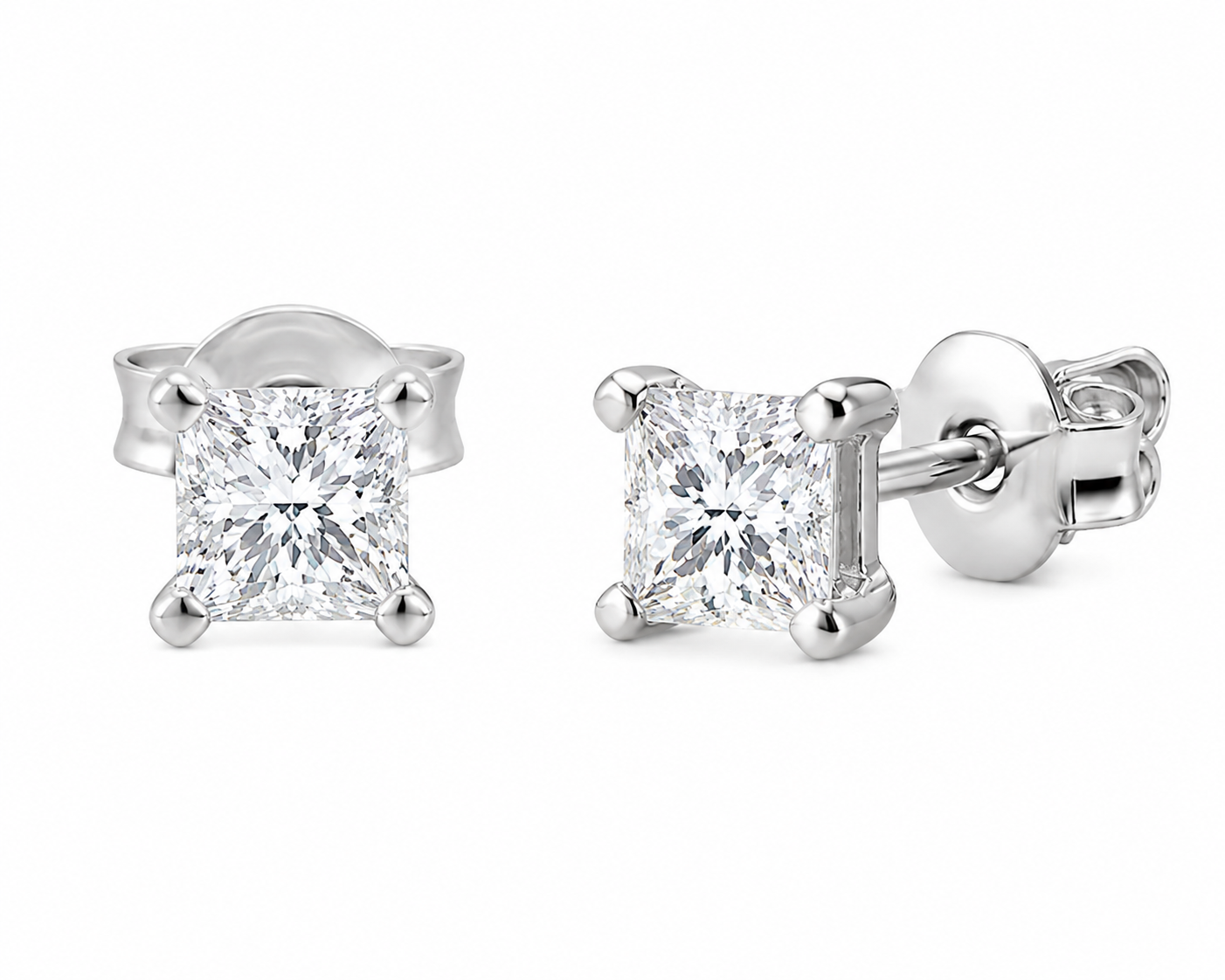 Filo Earrings White Gold