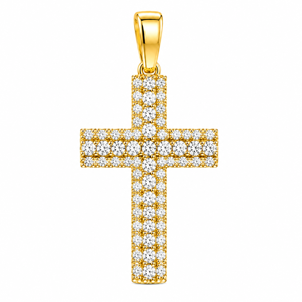 Diamond Cross Yellow Gold