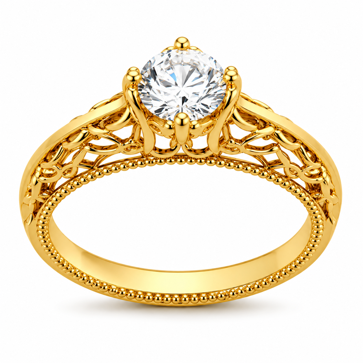 Royal Solitaire Yellow Gold