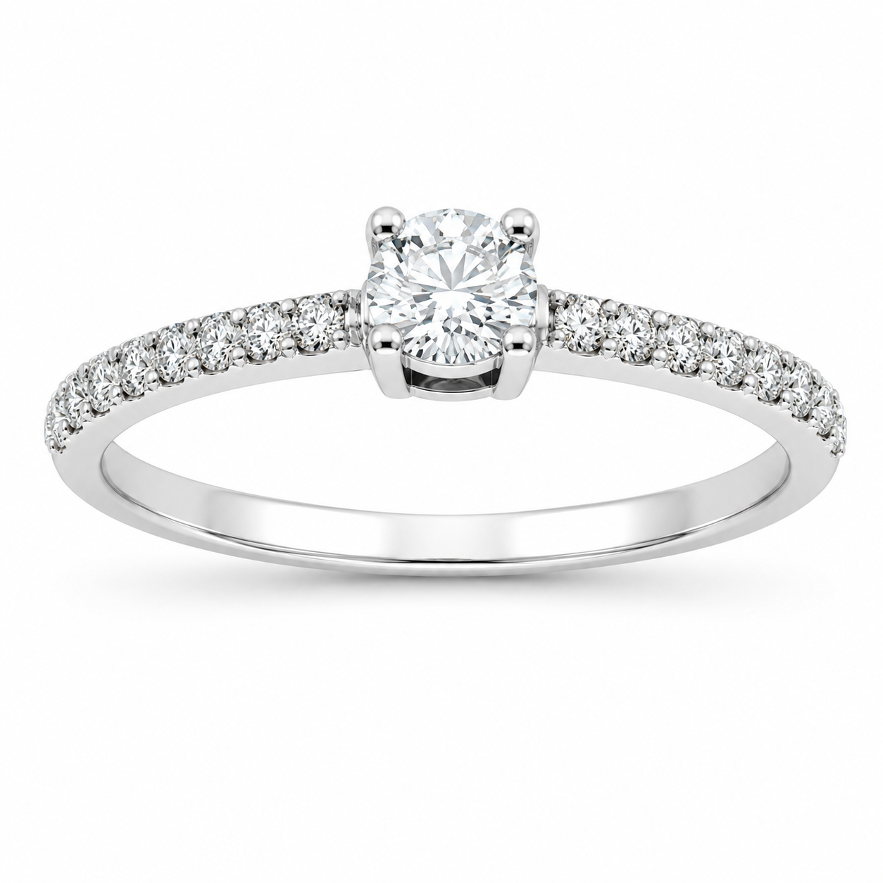 Filo Solitaire Ring