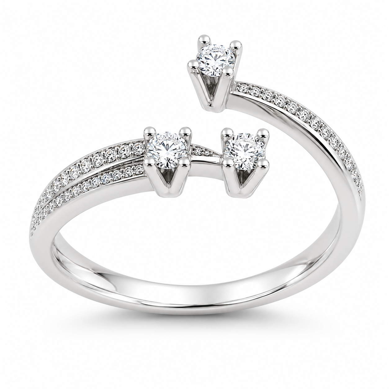 Diamond Trilogy Ring