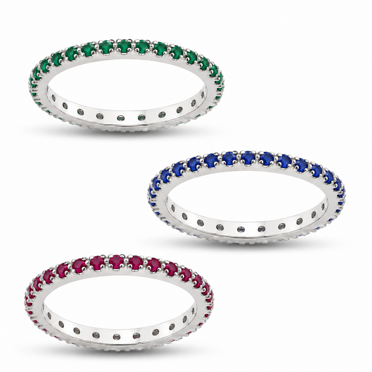 Precious Gemstone Band Ring