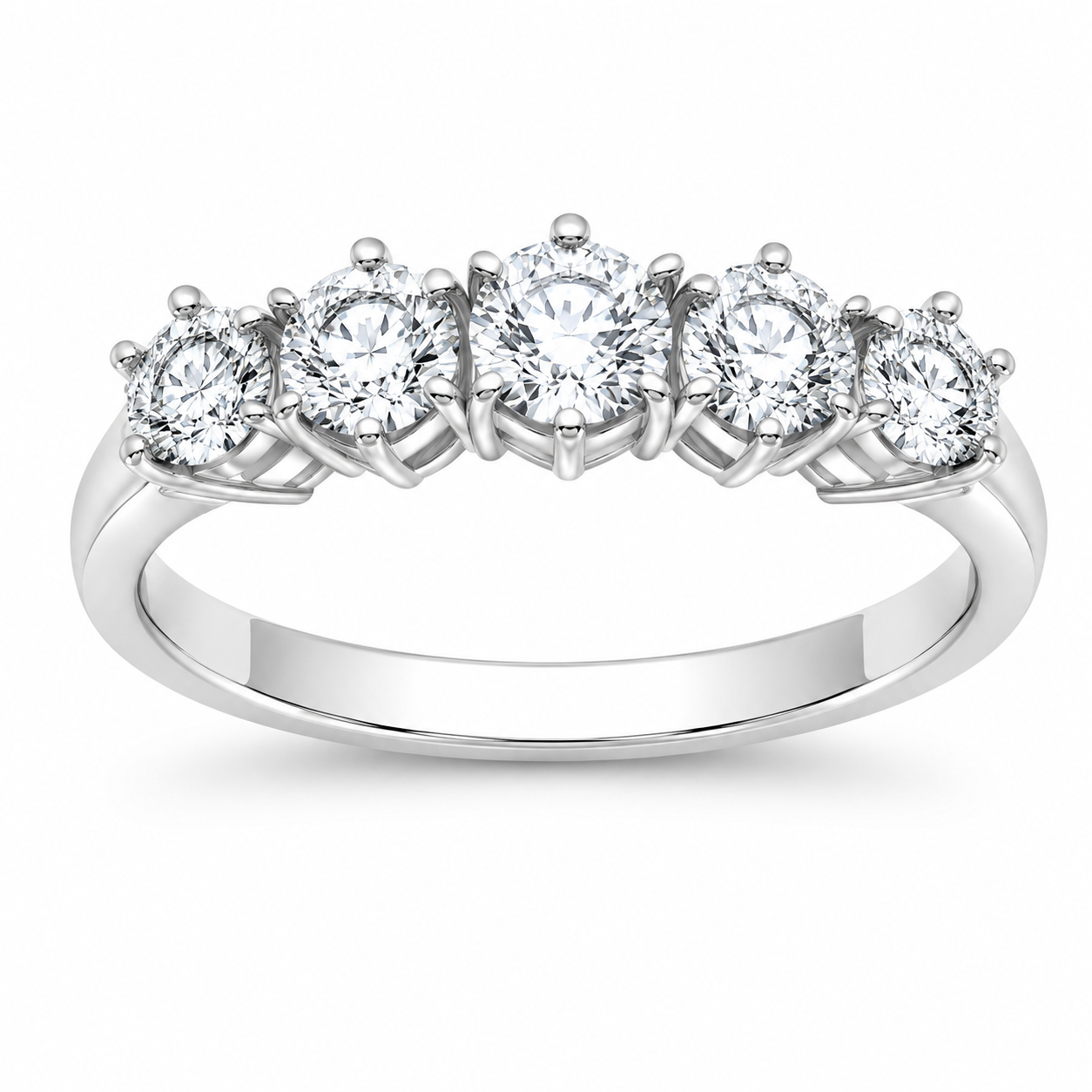 Five Diamond Band Ring